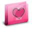 Folder Heart Pink Icon 64x64 png